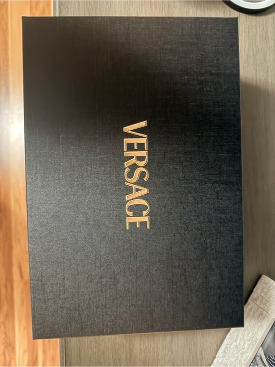 Versace Accessories - Versace Black and Gold Shoe Box